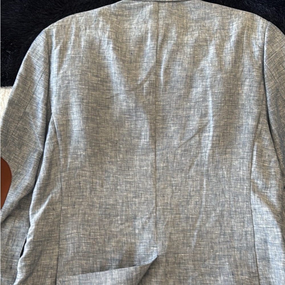H&M Light Blue Textured Blazer - Picture 4 of 6